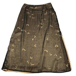 Vintage Jacqueline‎ Ferrar Skirt Womens 16 Black Layered Mesh Whimsigoth Witchy